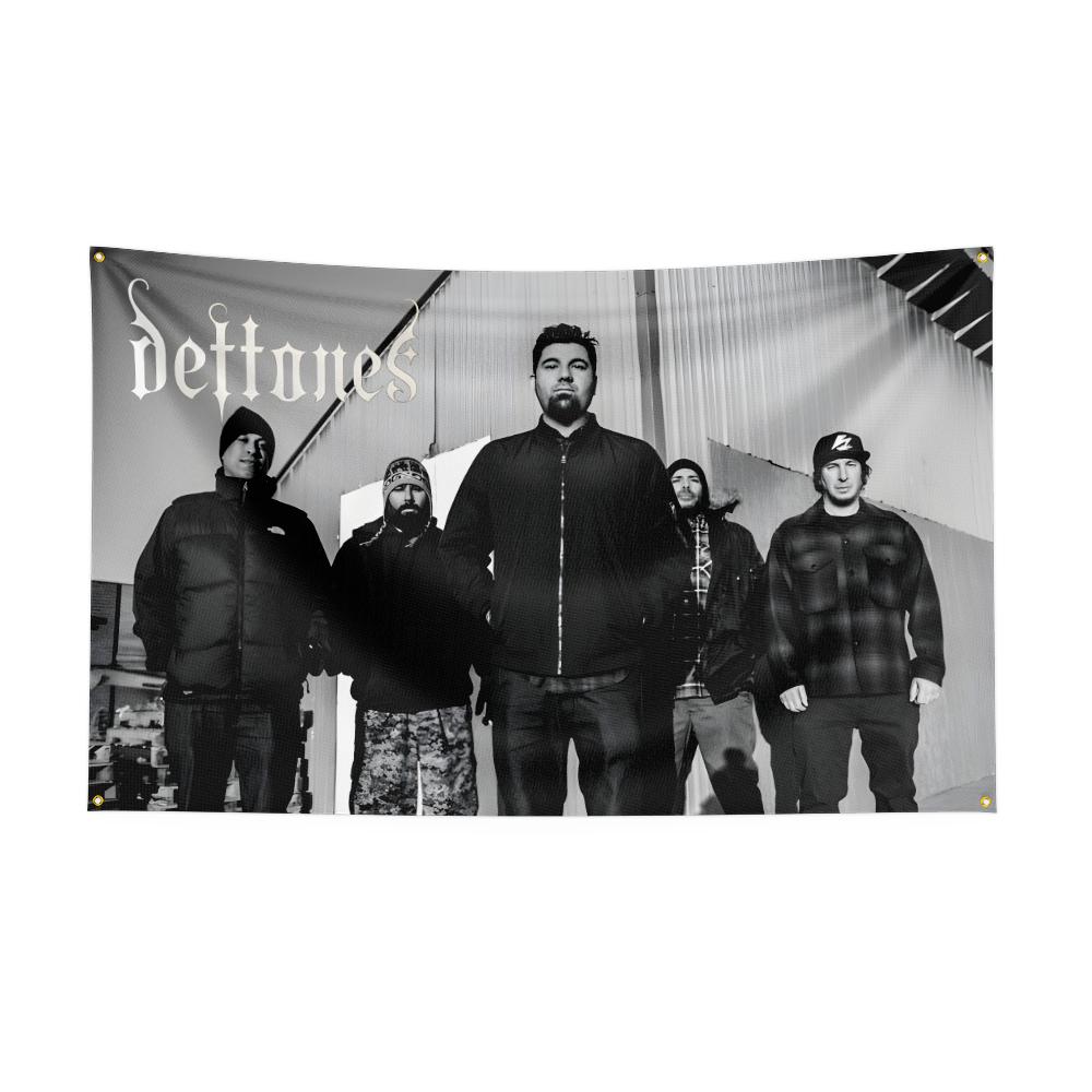 Retro Band D-Def-to-nes Flag Custom Flags Wall Hanging Tapestry Outdoor Decorative flag Background Blanket for Garage Room