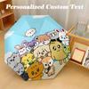 8‑Rib Automatic Umbrella, Miniteen Design Foldable Umbrella for Sun Rain Protection Travel