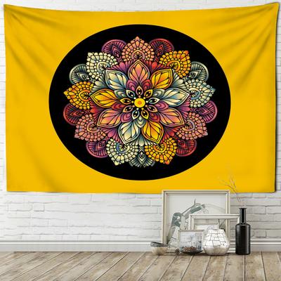 Flower-Shaped Mandala Tapestry Wall Hanging Bohemian Elephant Style Psychedelic Witchcraft Tapiz Hippie Artist Home Decor