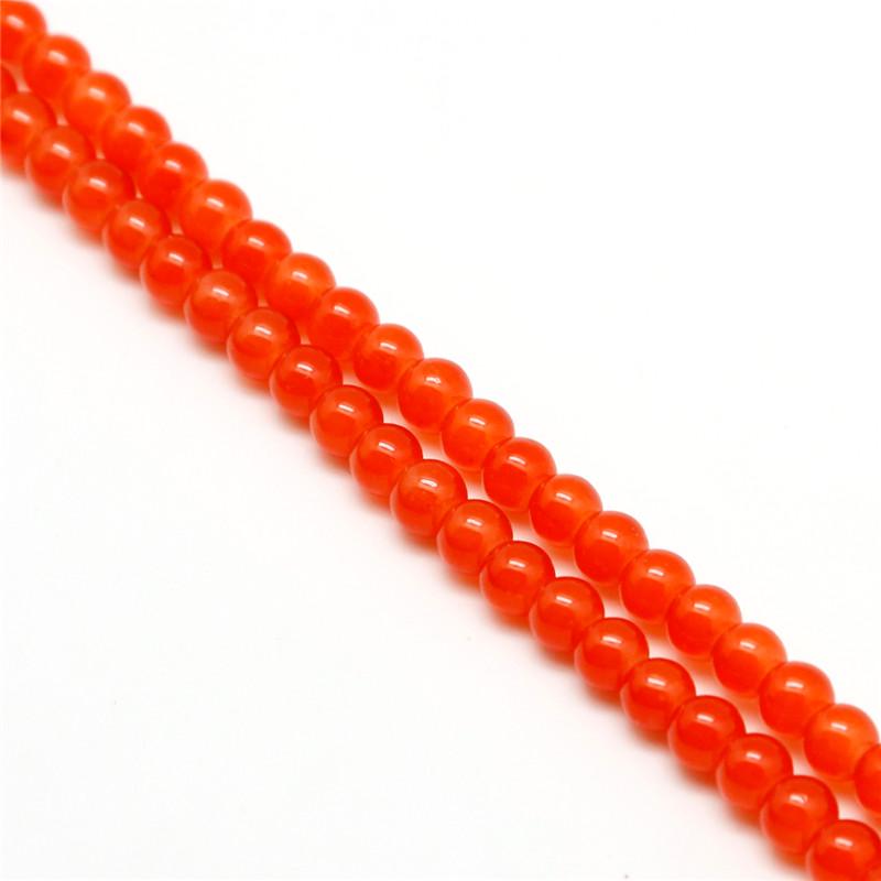 

Хрустальные стеклянные бусины ярких цветов, круглые шарики, размер 4 мм, 6 мм, 8 мм, 10 мм для ювелирных изделий своими руками, аксессуары 10mm approx 40pcs оранжевый