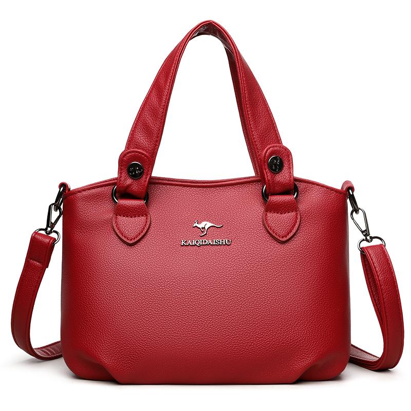 Soft Leather Bag Women's Fashion New Atmospheric Tote Bag Portable Strong and Durable Fashion Bag Liner Shoulder Bag