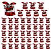 Clear Plastic Snack Pouches for Retail 48 Pcs Halloween Candy Bags, Kids Trick or Treat Goodie Cute Rabbit Portable Bags School Events Ear Small Gift