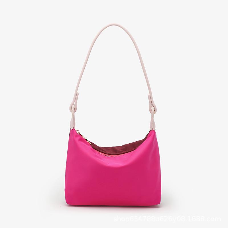 New Longxiang Bag Oxford Cloth Hand-held Armpit Bag Double-sided Trendy Casual One Shoulder Dumpling Bag for Women