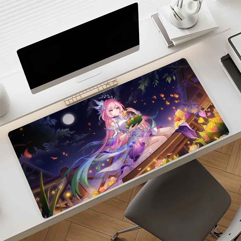 Game Honkai Star Rail Cyrene Mouse Pad Nonslip Rubber Gamer Balance Computer Mat Decoracion Deskmat Laptop Office Large