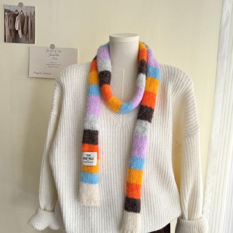 Elegant Multipurpose Scarf Sophisticated Girls Neckerchief Punk Decorative Scarf for Adding Personality to Any Ensemble