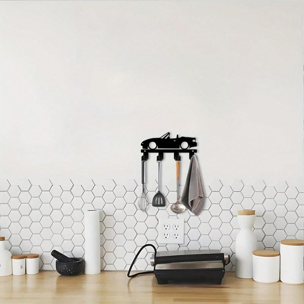 Vintage Metal Car Key Hook for Wall Door Kitchen Bathroom Decor