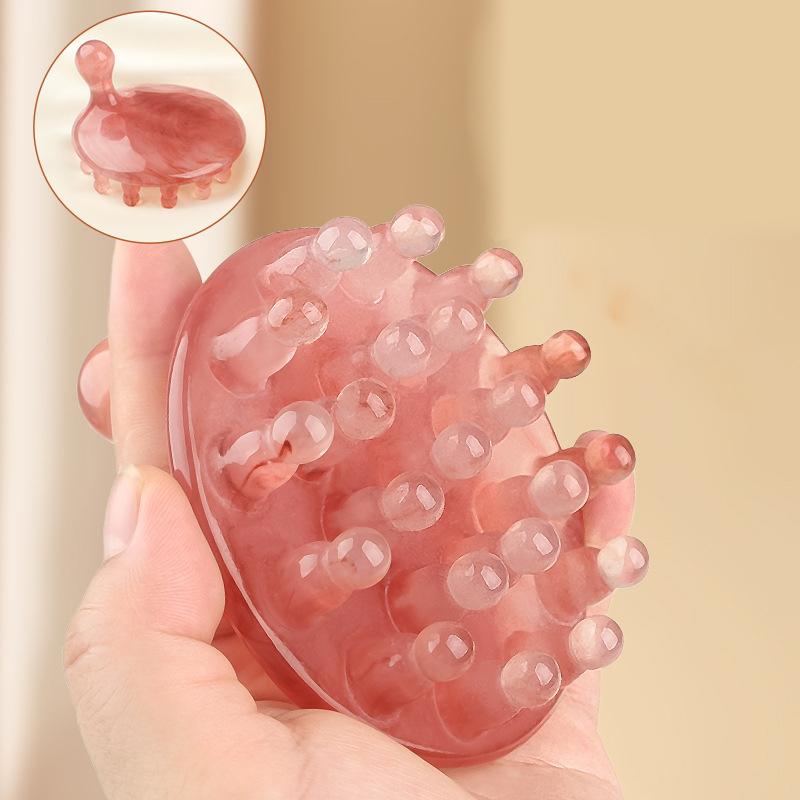 Harz Massage Meridianbürste Bauch Kopfhautbürste Fünf Elemente Körper Entblockierung Bauchmassage Beinmassagegerät