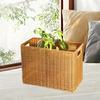 Imitation Rattan Basket Practical Decor Simple Toys Organizer Woven Basket for Household Apartment Living Room Kitchen Office