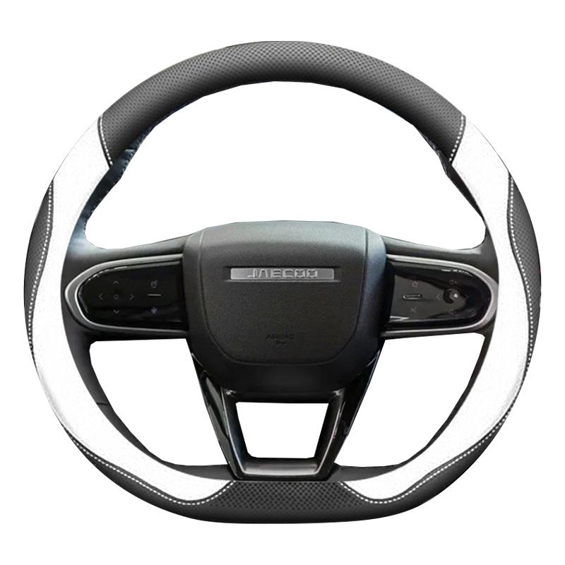 Auto Lenkradabdeckung Lenkradbezug für Chery Chery Jaecoo J7 J8 2026 2026 D-Typ Geflochten auf Lenkrad