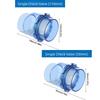 50mm Flap Check Valve UPVC Material Transparent Design Non-return Valve Anti-backflow Movable Valve Backwash Obstructor