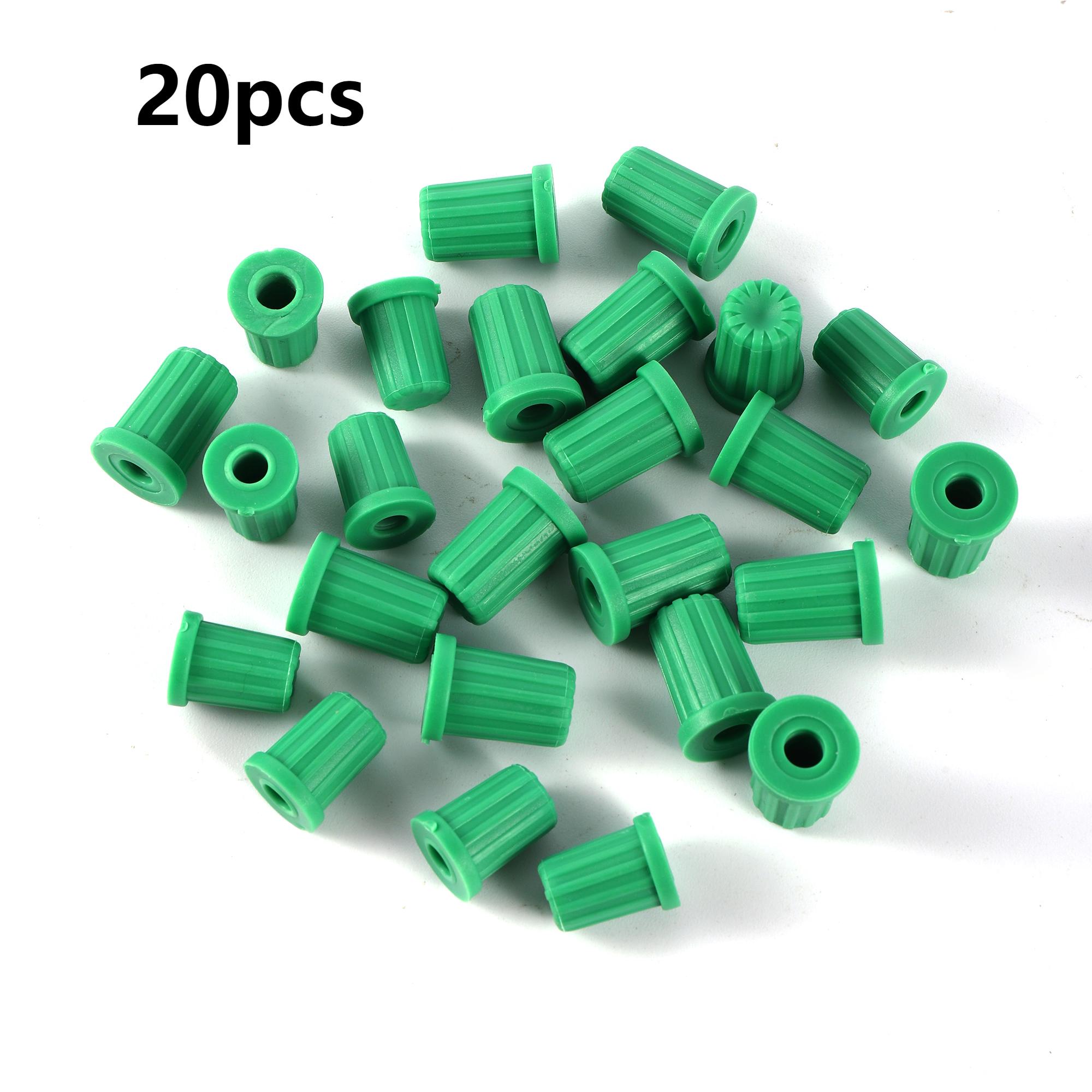 Garden Greenhouse Irrigation System Fittings End Cap 1/4  Fittings End Cap 4~5mm Barbed Connector Waterstop End Plug 20Pcs