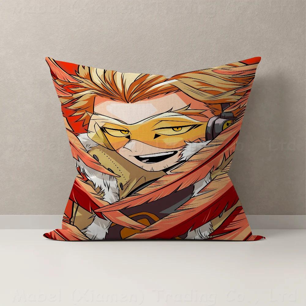 Anime My Hero Academia Hawks Cushion Cover Pillow Cover Decor Pillowcase Printed Cushion Case for Couch