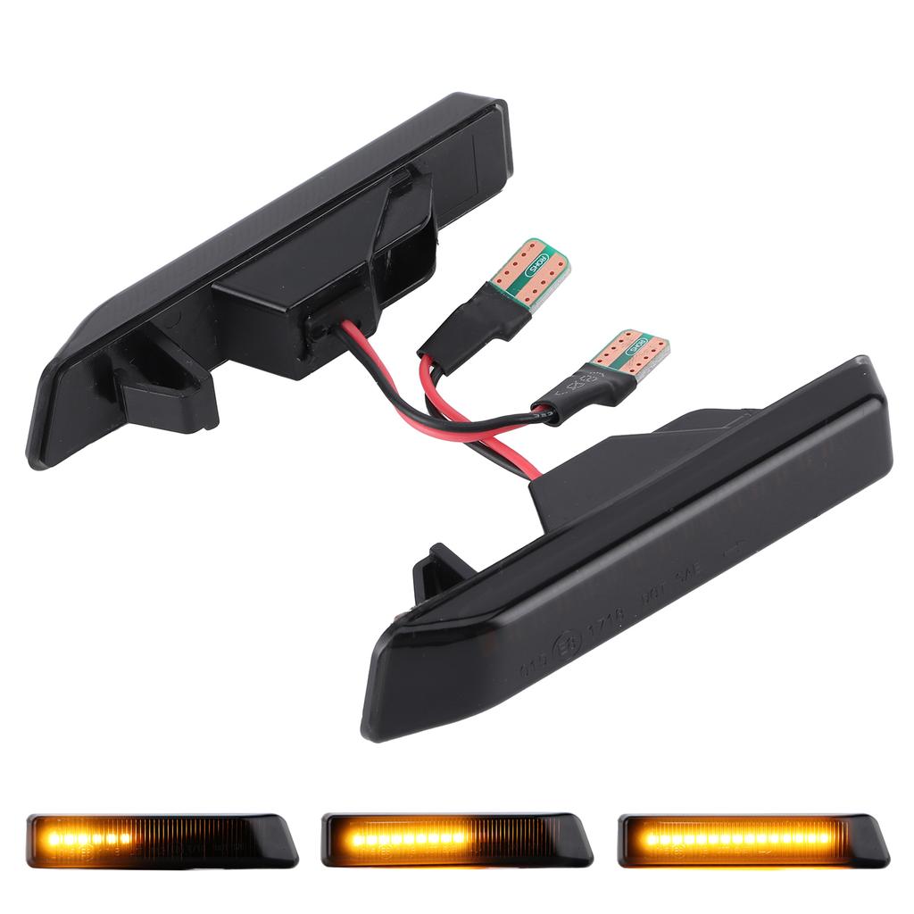 2 Stück LED Seitenmarkierungsleuchte Blinker Passend für 3er E36 X5 E53 Stahlblitz