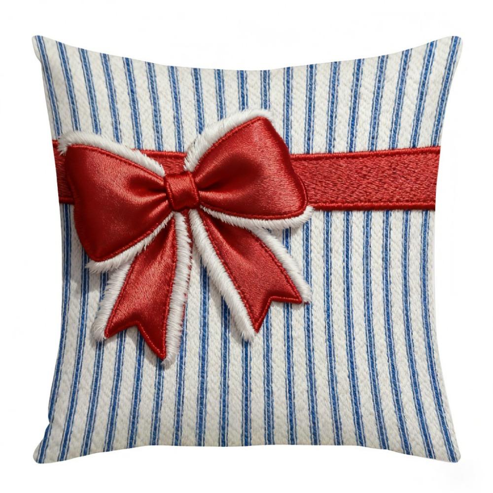 Cartoon Christmas Pillow Covers Flat Printing Xmas Pillow Cover  Home Holiday Decor