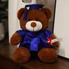 Orsacchiotto Peluche Laurea con Tocco e Logo Personalizzato