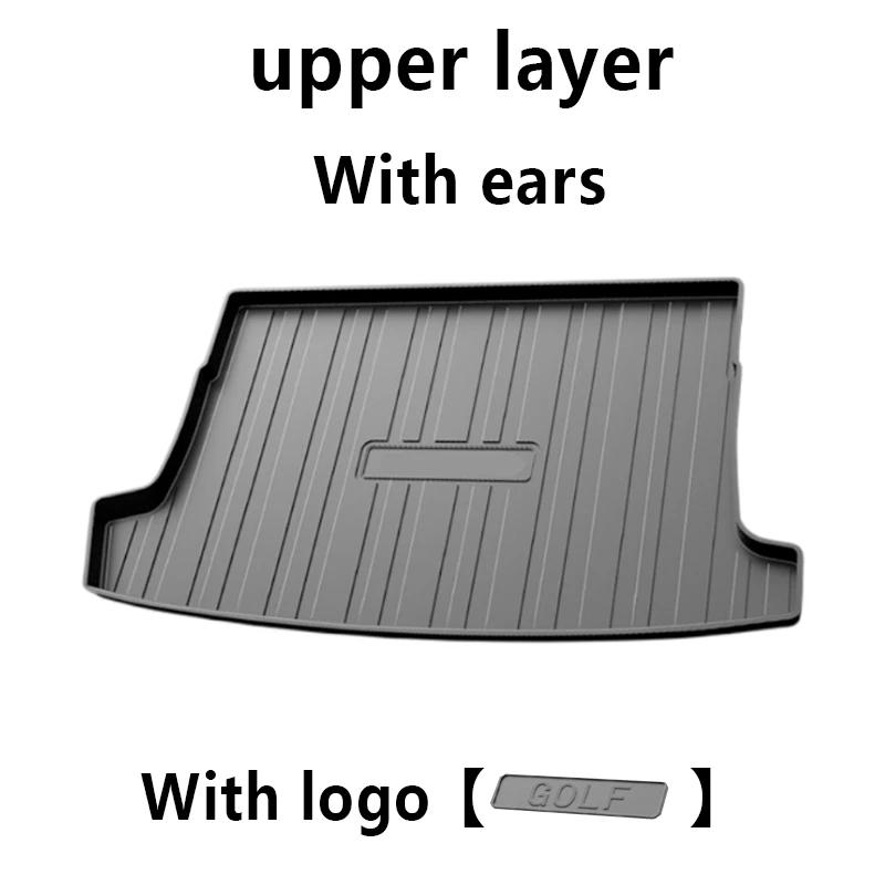 Waterproof Car Trunk Mat For Volkswagen VW Golf 8 Mk8 2022 2023 2024 Anti-scratch Rubber Material Storage Carpet Pad Accessories