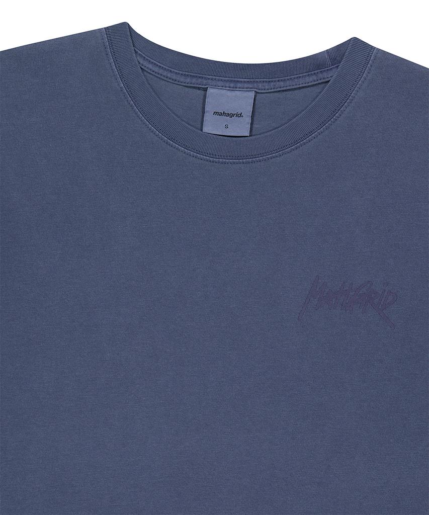 MAHAGRID Pigment Rat Graffiti Logo Tee Blue(Mg2Gmmt510A)