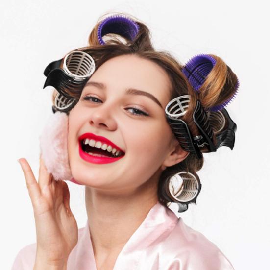 10Pcs Hot Roller Clips Portable Reusable Hair Curler Claw Clip Women Girls Home Salon Hair Section Styling Securing Clamp
