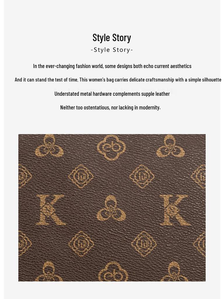 Damen 2025 Retro Floral Tragetasche - High-End, Mode Schulterhandtasche mit großer Kapazität