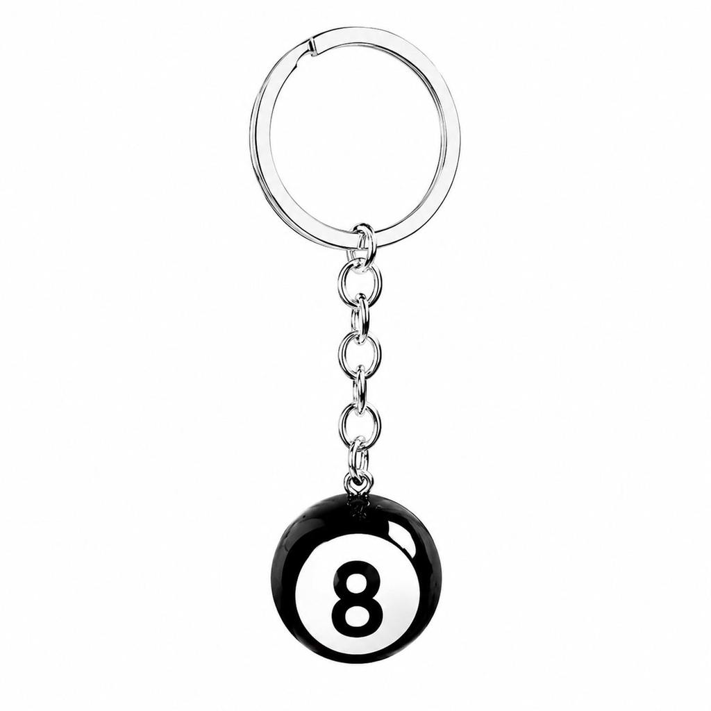Popular Personalized Billiards Dice Pool Keychain Pendant Bestseller