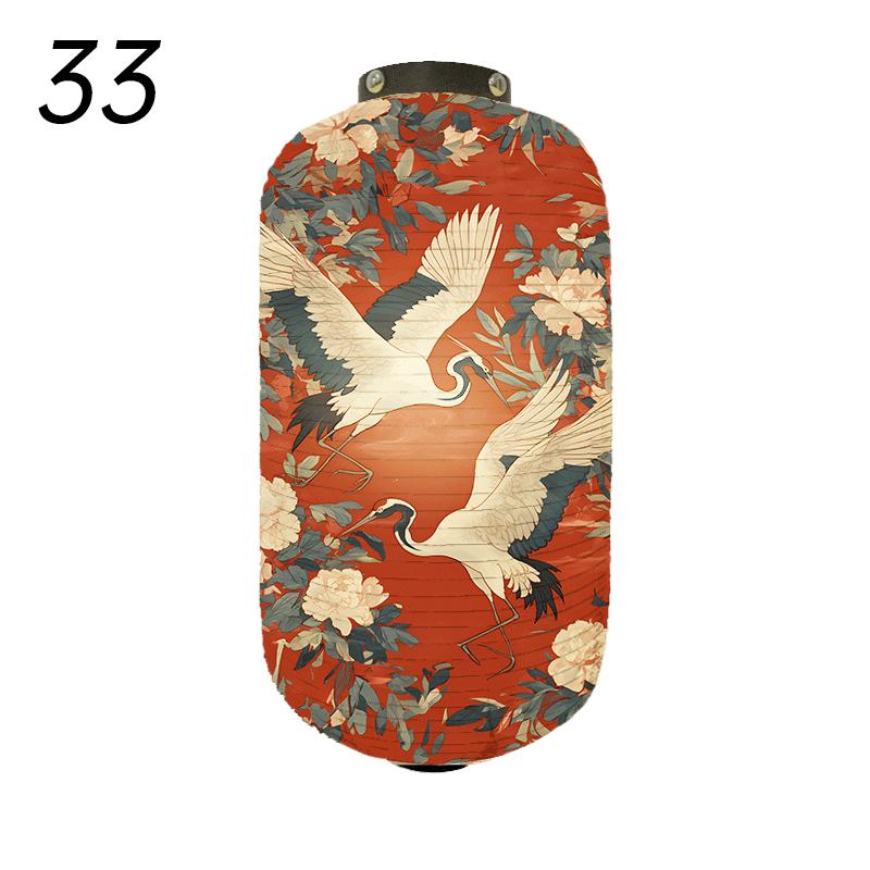 Japanese Style Traditional Cloth Lantern Crane Izakaya Sushi Restaurant Decor Signboard Party Festival Outdoor Decor Lantern