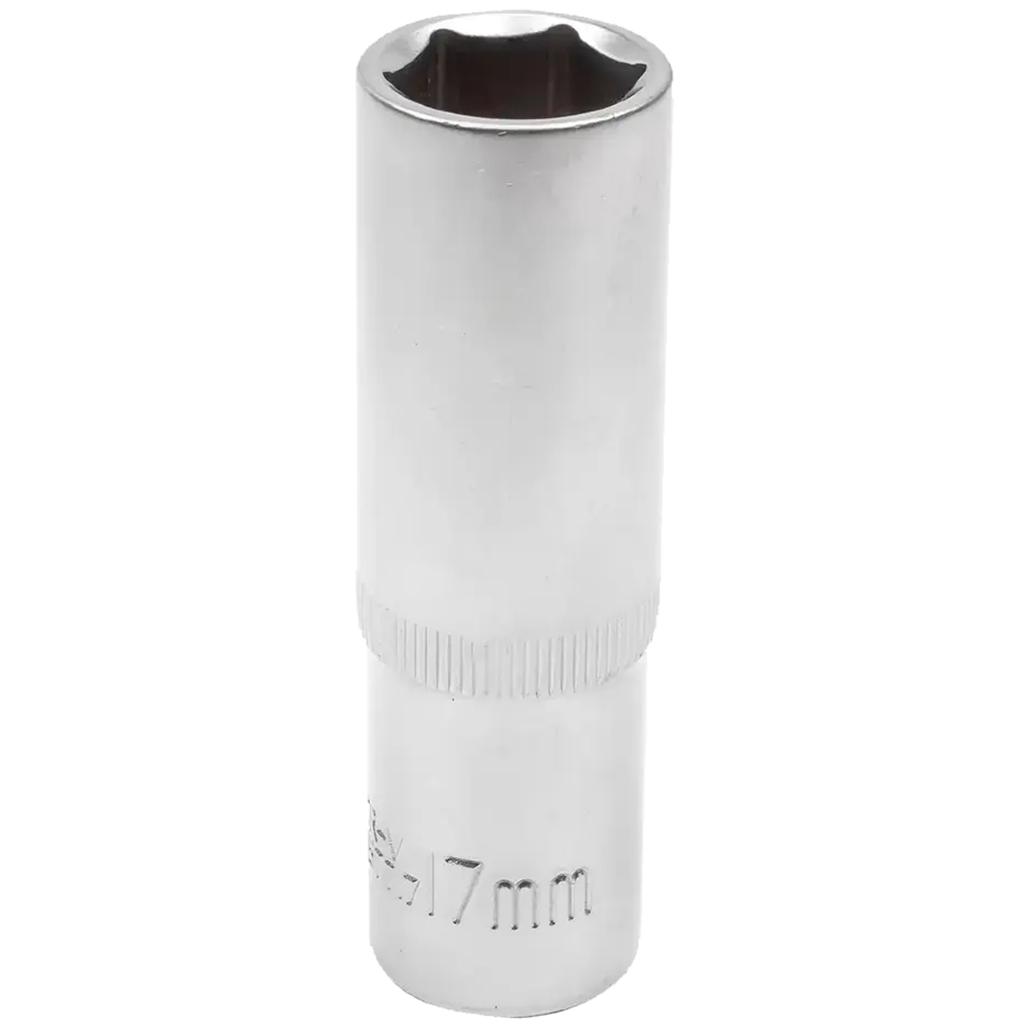JCB Deep Socket 1/2" 17mm 6-point Cr-V Socket Wrench
