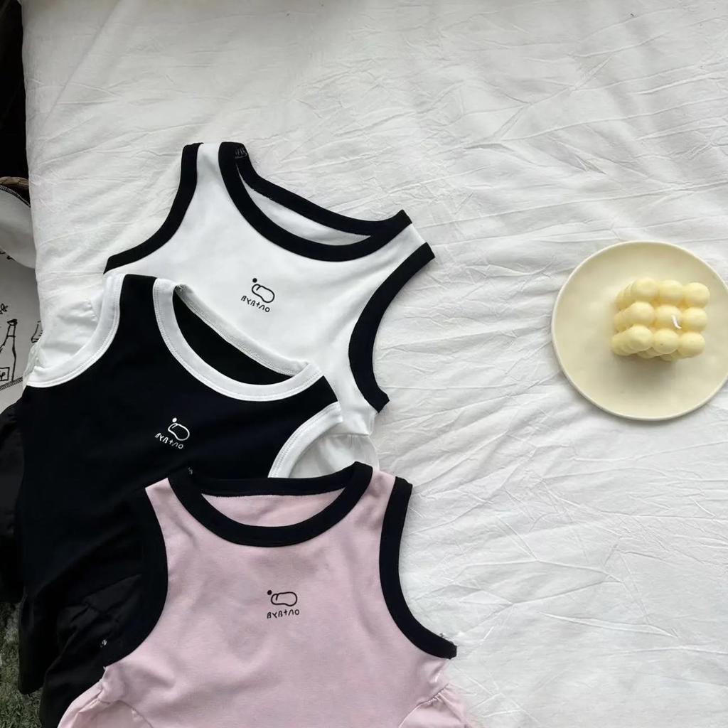 Summer Dress Children's Clothing Summer Girls' Casual Girls' Vest Dress Korean Spliced Dress