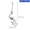 Unique Beautiful Peacocks Themed Hanging Basket Crafted From Weather Resistant Iron For Balcony Garden Patios Courtyard Display