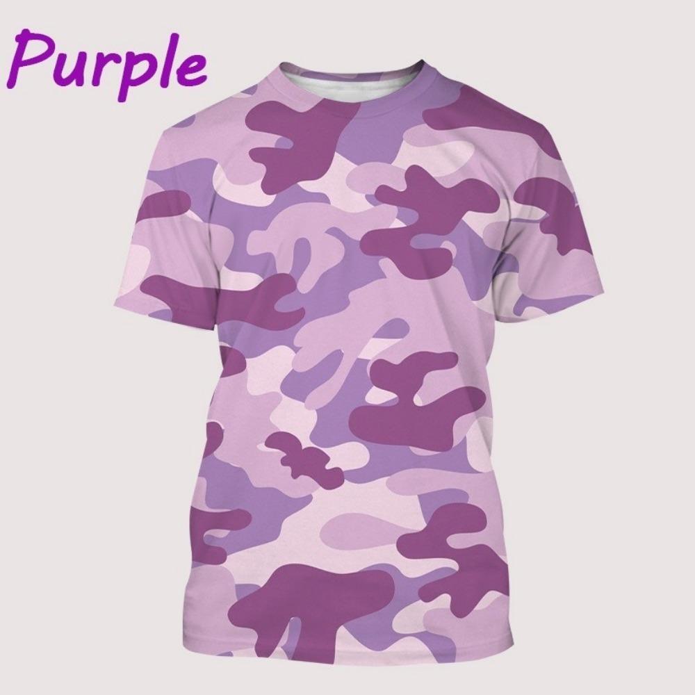 Summer Camouflage T-shirt, Unisex T-shirt, Short Sleeved Off Shoulder T-shirt, Camouflage Commander T-shirt