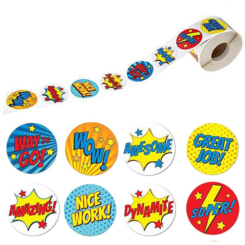 2/4/8roll Student Stationery Stickers Roll Stickers Animal Sticker Scrapbook DIY Decoration Sealing Label Decoration Gifts TMZ