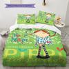 Pippi Langstrømpe Specialdesignet Navnemønster Sengetøj, Dyne Sæt Dynebetræk Pudevar Hjem Fødselsdagsgave(1 * dynebetræk + 2 * pudebetræk, uden fyld)