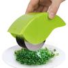 Vegetable Chopper Roller Manual Scallion Cutter with 6 Stainless Steel Blade Herb Roller Mincer Parsley Chopper Tools