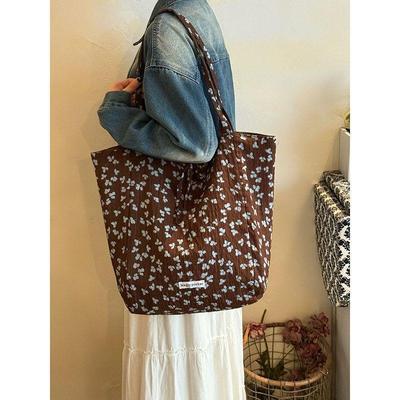 Borsa Tote - Borsa a Spalla Singola Double-sided con Ampia Capacità e Feel Rilassato - Borsa a Mano per Shopping Rilassato