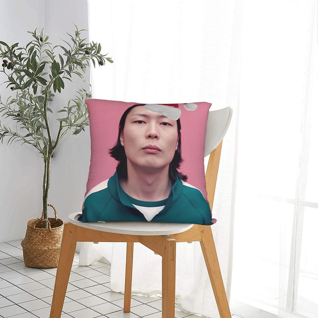 Pillow Cover R-Roh J-Jae Won Korean Actor Cute Funny Pillow Case For Living Room Bed Chair Pillowcases