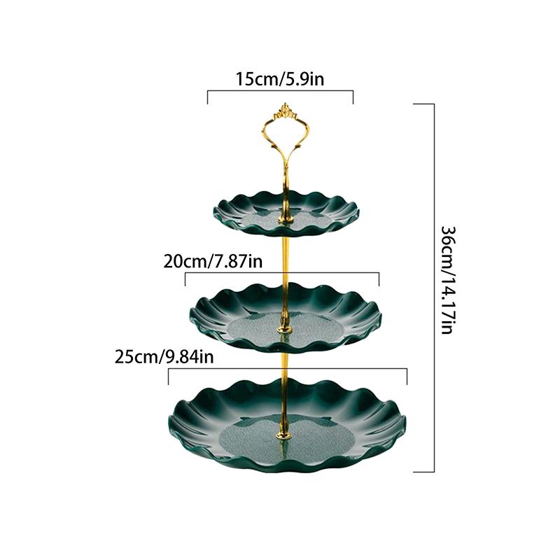 

Подставка для торта Макарон Подставка для фруктов Подставка для кексов Подставка для торта Пластиковый поднос для сухофруктов Украшение праздничного стола зелёный