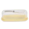 Airtight Butter Dish with Lid Cutter Food Grade PP Butter Keeper Holder Tray for Countertop and Refrigerator