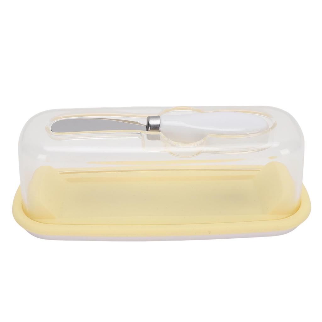 Airtight Butter Dish with Lid Cutter Food Grade PP Butter Keeper Holder Tray for Countertop and Refrigerator
