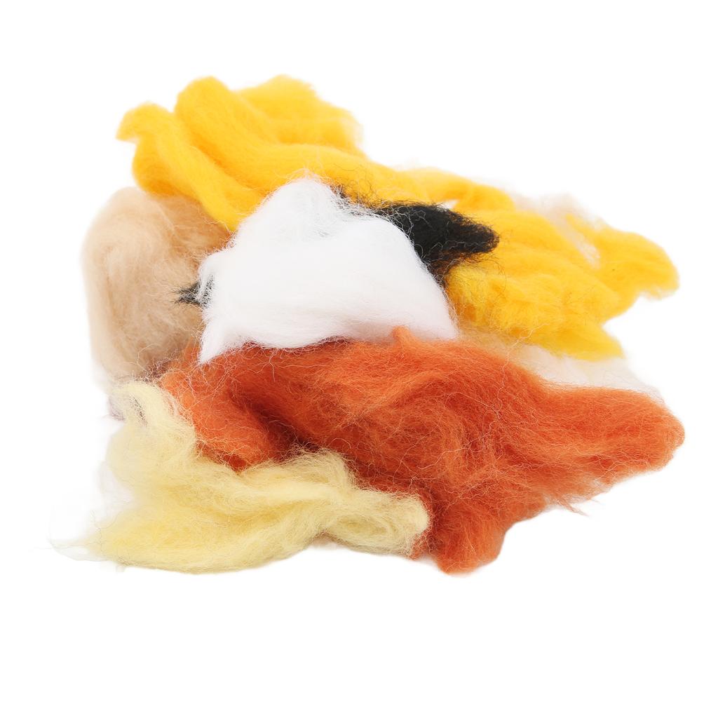 Needle Felt Kit Cute Bear Style DIY Making Educational Interesting Harmless Odorless Wool Felting Ornament Set