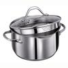 Batterie De Cuisine, Induction 7 Pièces, Acier Inoxydable, 3 Casseroles Smile MGK-20 Argent 011596