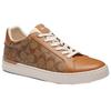 COACH Clip Synthetic Leather Low top Skateboard Shoes Men's Khaki / Light Khaki (Unisex) Skate Shoes CR898 VKA