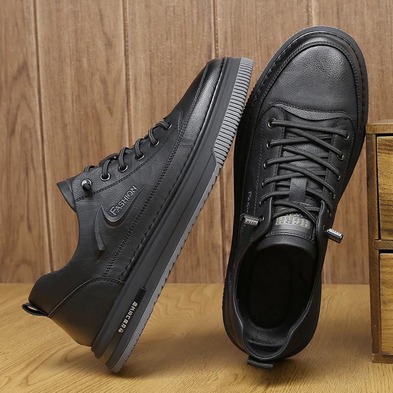 Men Leather Shoes Outdoor Fashion Sneakers Mens Luxury Flat Classic Business Men Oxford Shoes Handmade Men Casual Shoes