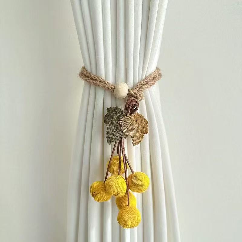 Pumpkin String Pendants, Curtain Ties, Gauze Ties, Fabric Cartoon, Adjustable Hemp Ropes, Cute Accents, Modern