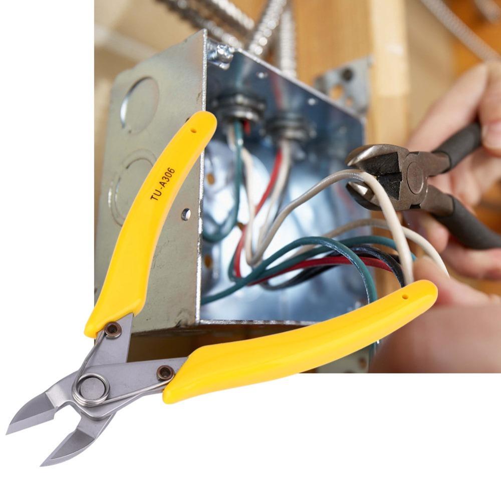 Stainless Steel Wire Cutter 6 Inches Side Cutter Cable Cutting Pliers Electronics Cutting