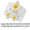 3Pcs/Set Hair Accessories Ponytail Clip Gradient Hairpin Plumeria Hawaiian Headwear  Beach