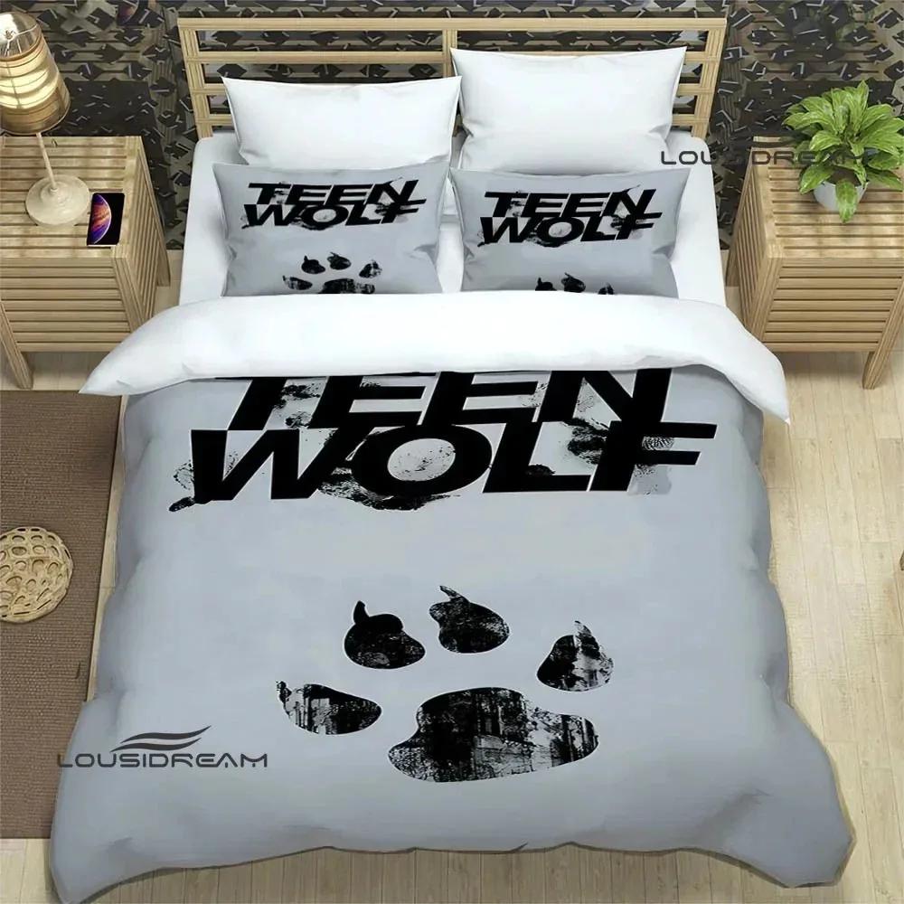 Teen Wolf Bedwäsche-Sets exquisites Bettwaren-Set Bettbezug Bettdecke Set Bettwäsche-Set Luxus Geburtstagsgeschenk