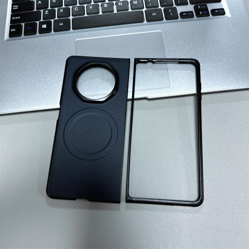 For Huawei Honor Magic V3 Case Hard PC Carbon Fiber Magnetic Wireless Charging Protective Back Cover For Magic VS3 V2 VS2 V Flip