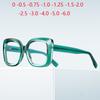Blue Light Blocking Shortsighted Prescription Eyeglasses Fashion Spring Hinge Nearsighted Glasses For Women 0 -0.5 -0.75 To -6.0