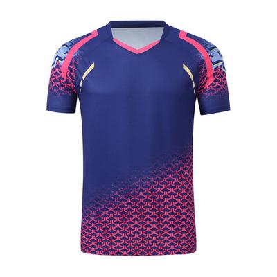 Football Training Clothes Manufacturers Wholesale New Short-sleeved Table Tennis Air Volleyball Sportswear Summer Student Badminton