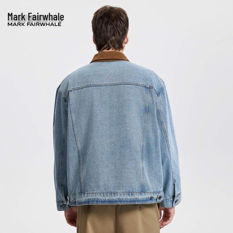 Mark Fairwhale Herren Retro Distressed Jeansjacke