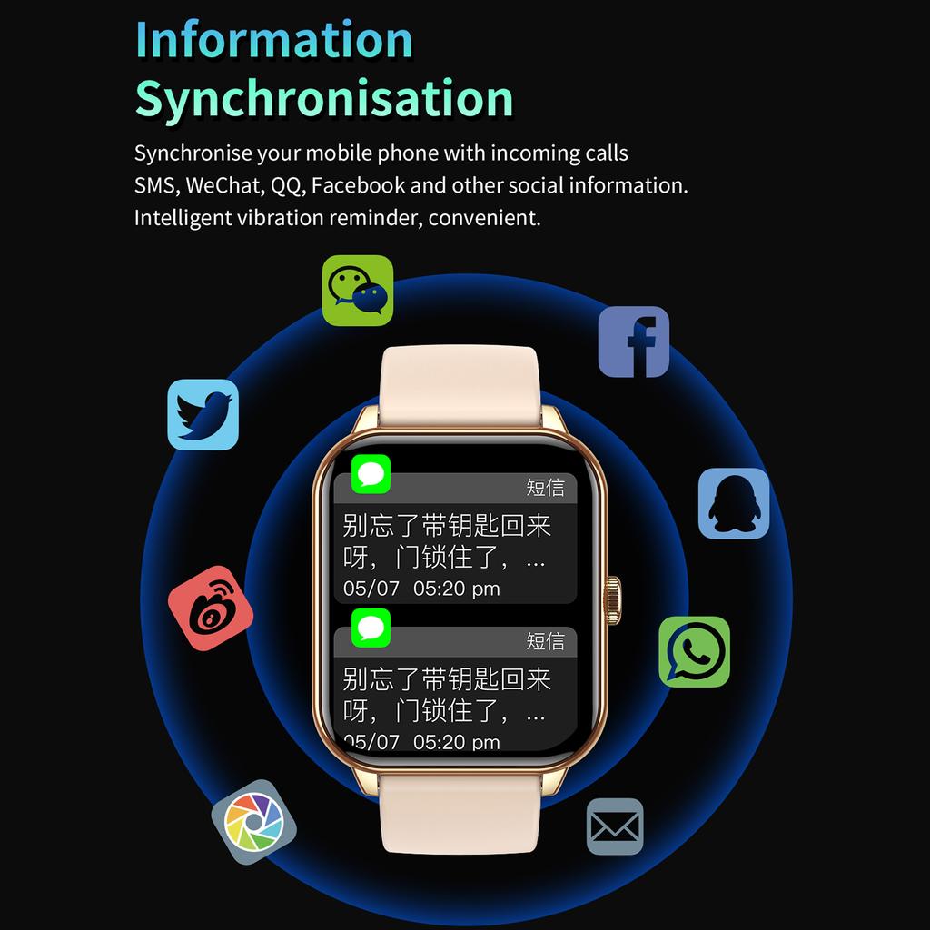 CY13 1.9 inch HD Screen Bluetooth-compatible Call Smart Watch Heart Rate Health Monitoring Sports Watch